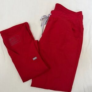 Figs Women’s Red Scrub Set